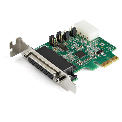 StarTech.com 4-port PCI Express RS232 Serial Adapter Card - PCIe RS232 Serial Host Controller Card - PCIe to Serial DB9 - 16950 UART - Low Profile Expansion Card - Windows/Linux StarTech.com 4-port PCI Express RS232 Serial Adapter Card - PCIe RS232 Serial Host Controller Card - PCIe to Serial DB9 - 16950 UART - Low Profile Expansion Card - Windows/Linux